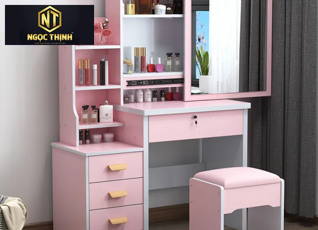 Xưởng Nội Thất Ngọc Thịnh Long Thành - An Giang - Bàn trang điểm gỗ - BTĐNT02 Xưởng Nội Thất Ngọc Thịnh Long Thành - An Giang - Bàn trang điểm gỗ - BTĐNT02